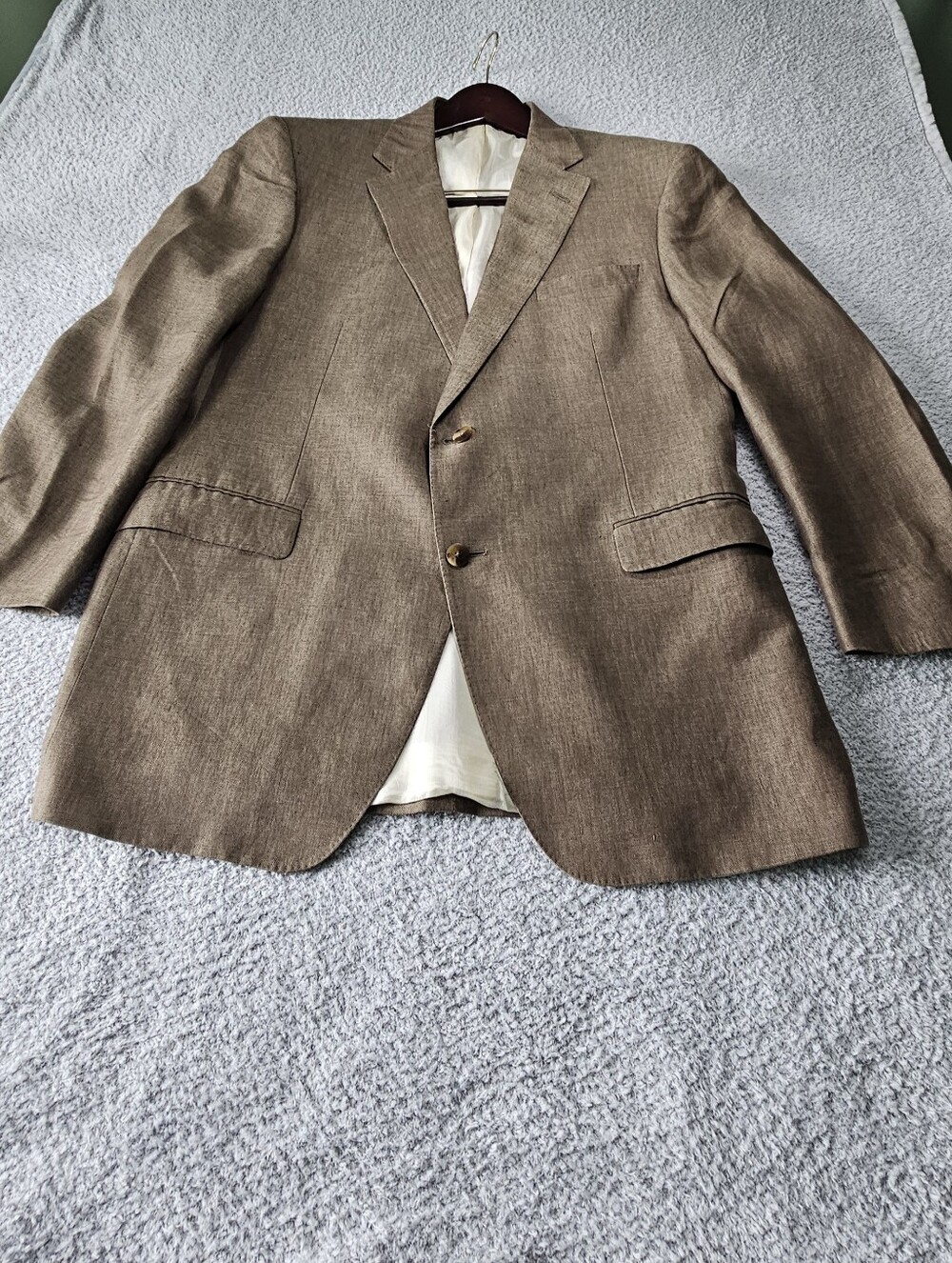 Samuelsohn Linen-Blend Sport Coat in Light Brown